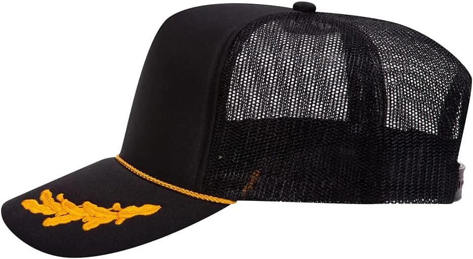 The Hat Pros High Crown 5 Panel Mesh Back Foam Front Trucker Cap with Snapback Closure | Bulk Packs Available