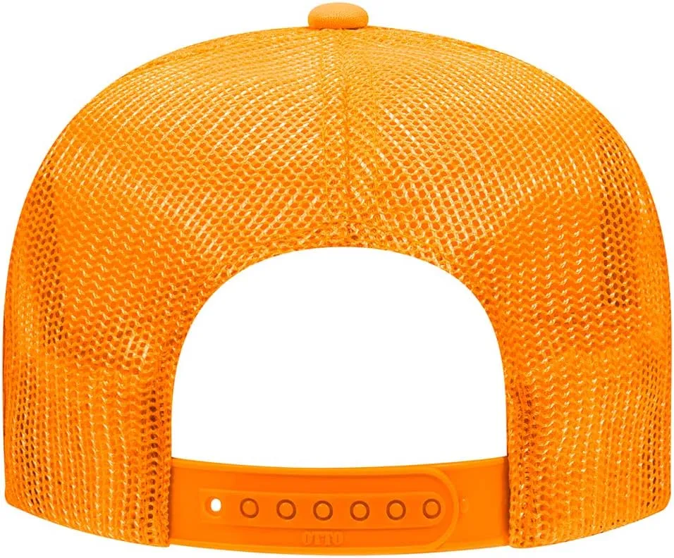 The Hat Pros High Crown 5 Panel Mesh Back Foam Front Trucker Cap with Snapback Closure | Bulk Packs Available