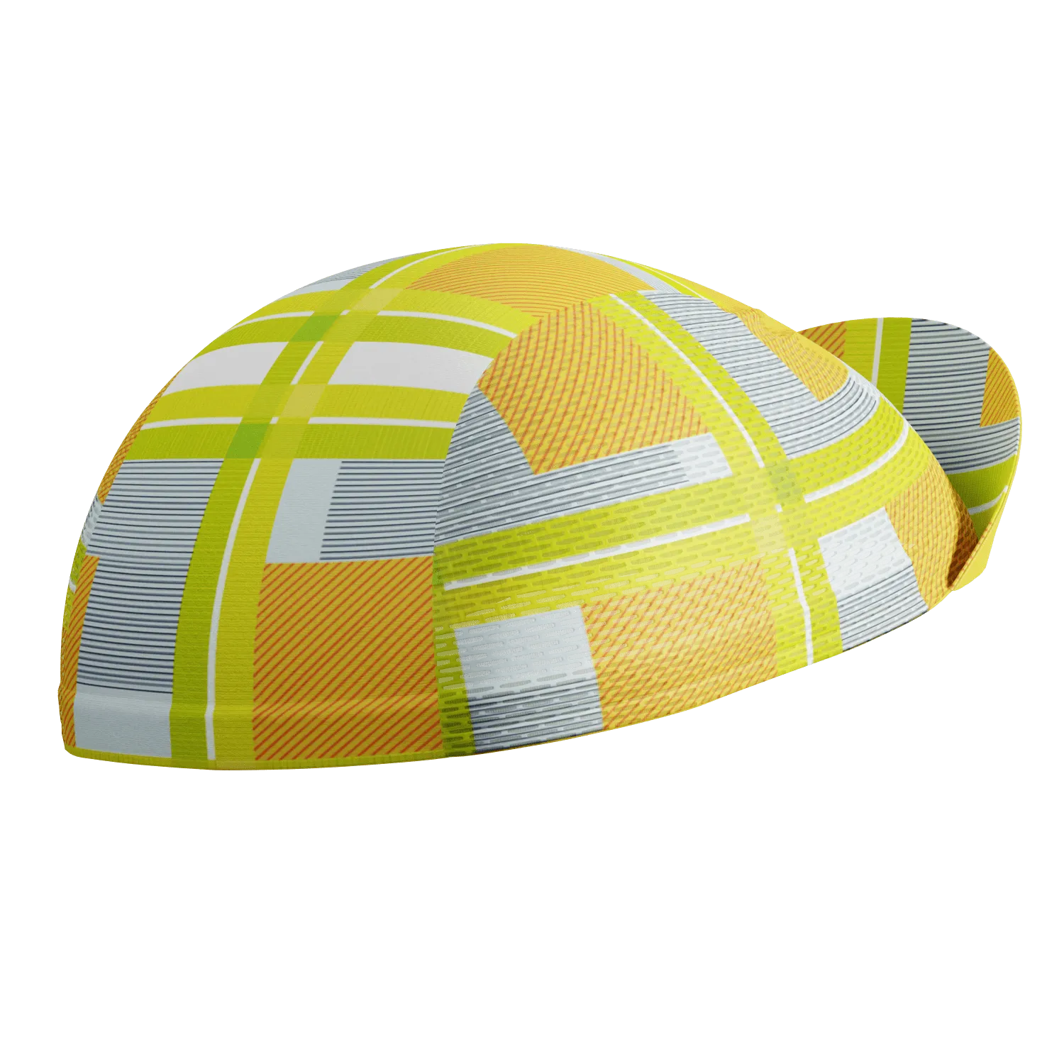 Unisex Criss-Crossed Tartan Quick Dry Cycling Cap