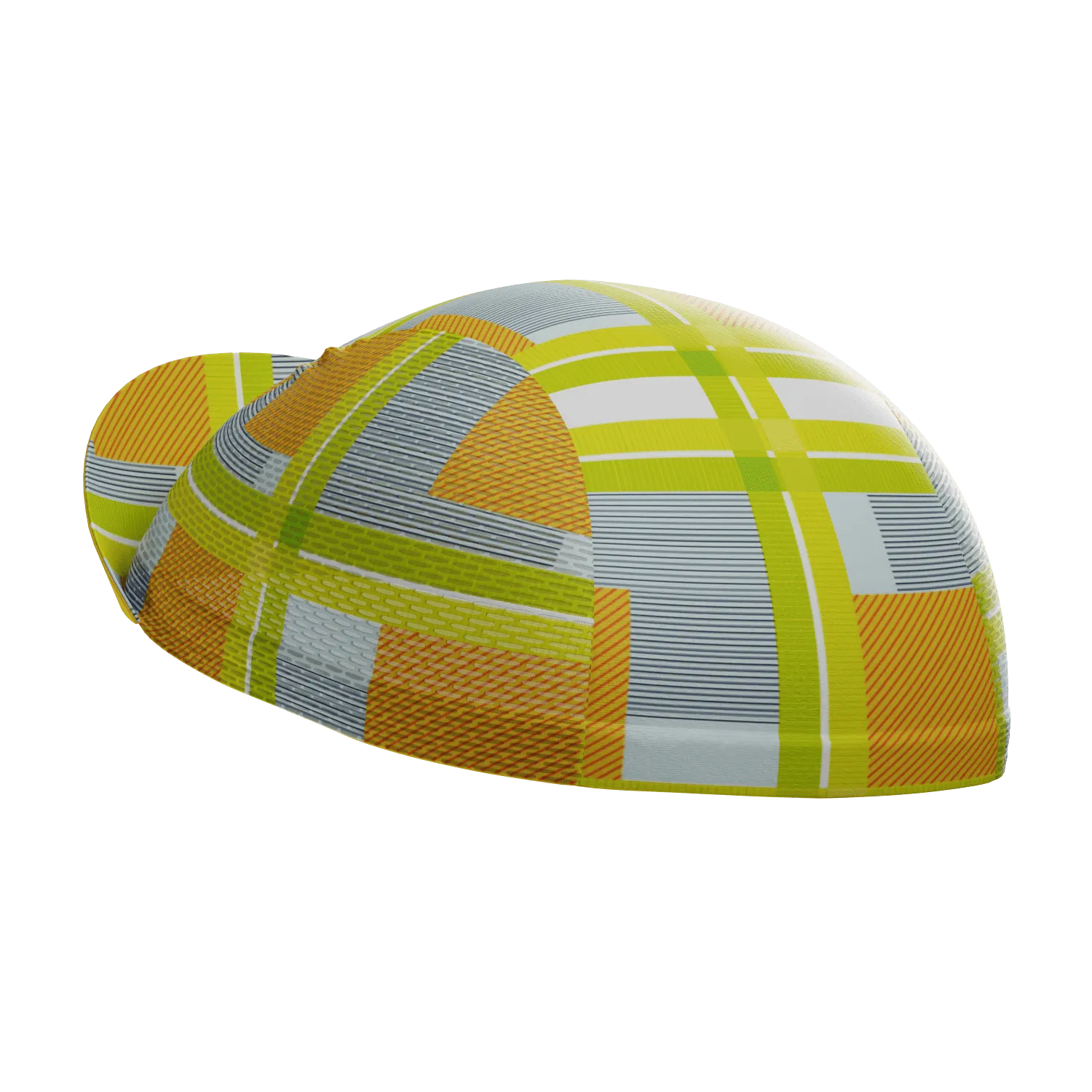 Unisex Criss-Crossed Tartan Quick Dry Cycling Cap