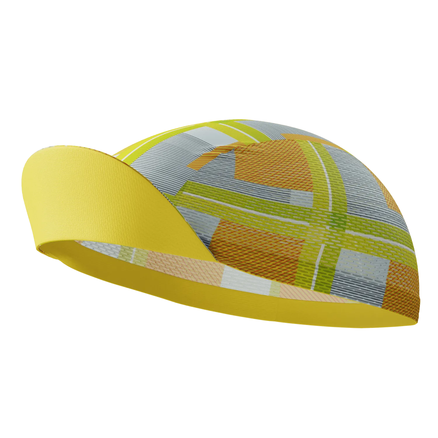 Unisex Criss-Crossed Tartan Quick Dry Cycling Cap