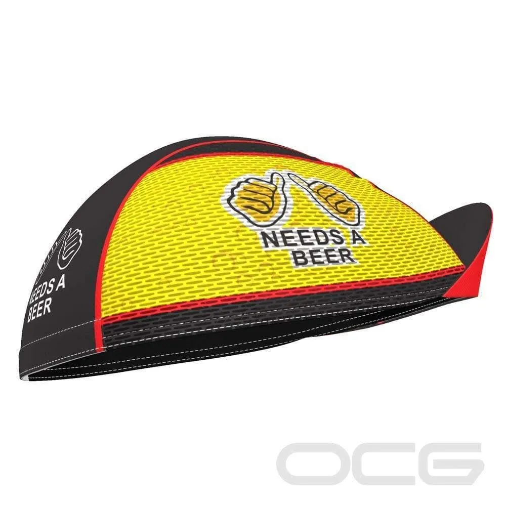 Unisex This Guy Needs a Beer Quick Dry Cycling Cap
