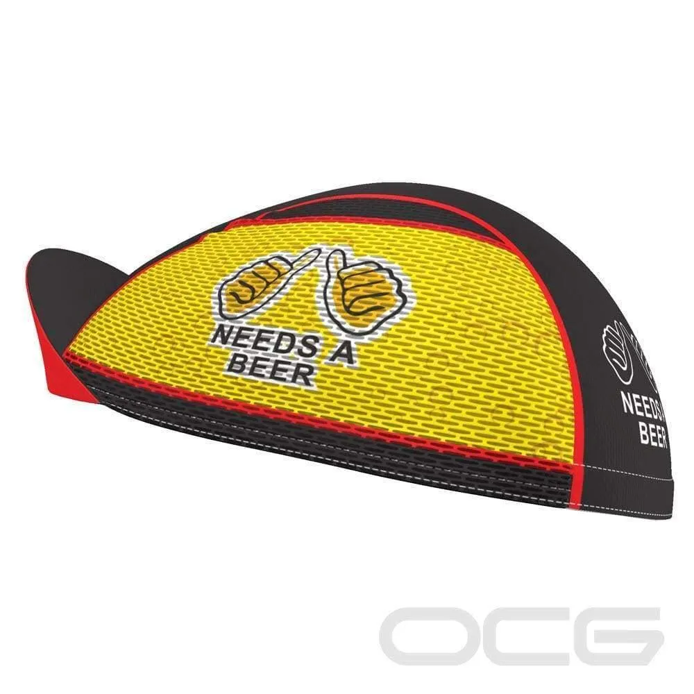 Unisex This Guy Needs a Beer Quick Dry Cycling Cap