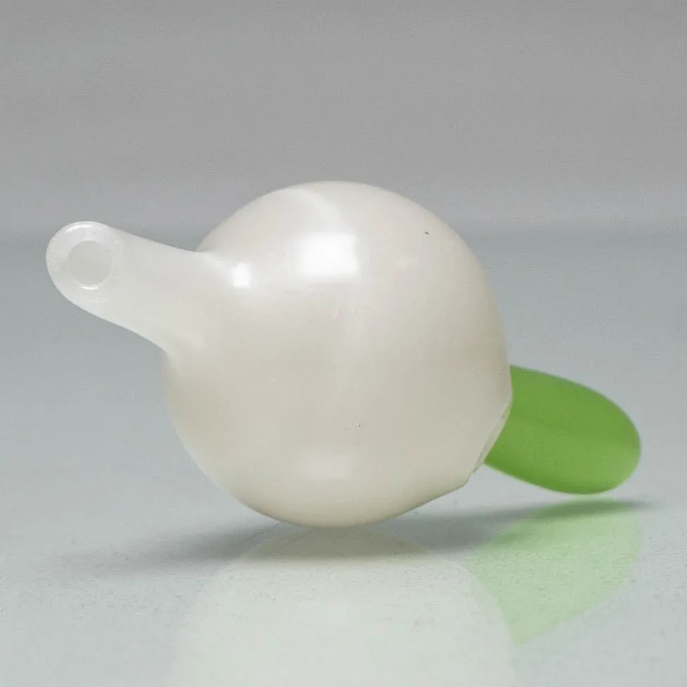 Unity Glassworks - Directional Bubble Cap - UV White Satin & Antidote