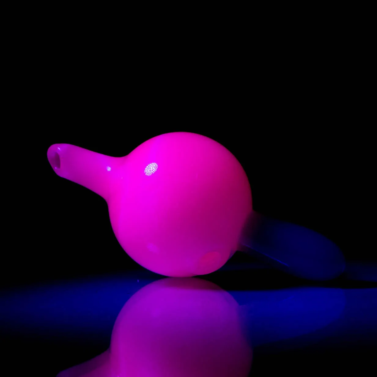Unity Glassworks - Directional Bubble Cap - UV White Satin & Antidote