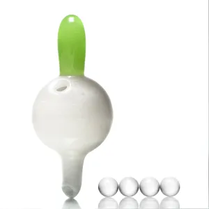 Unity Glassworks - Directional Bubble Cap - UV White Satin & Antidote