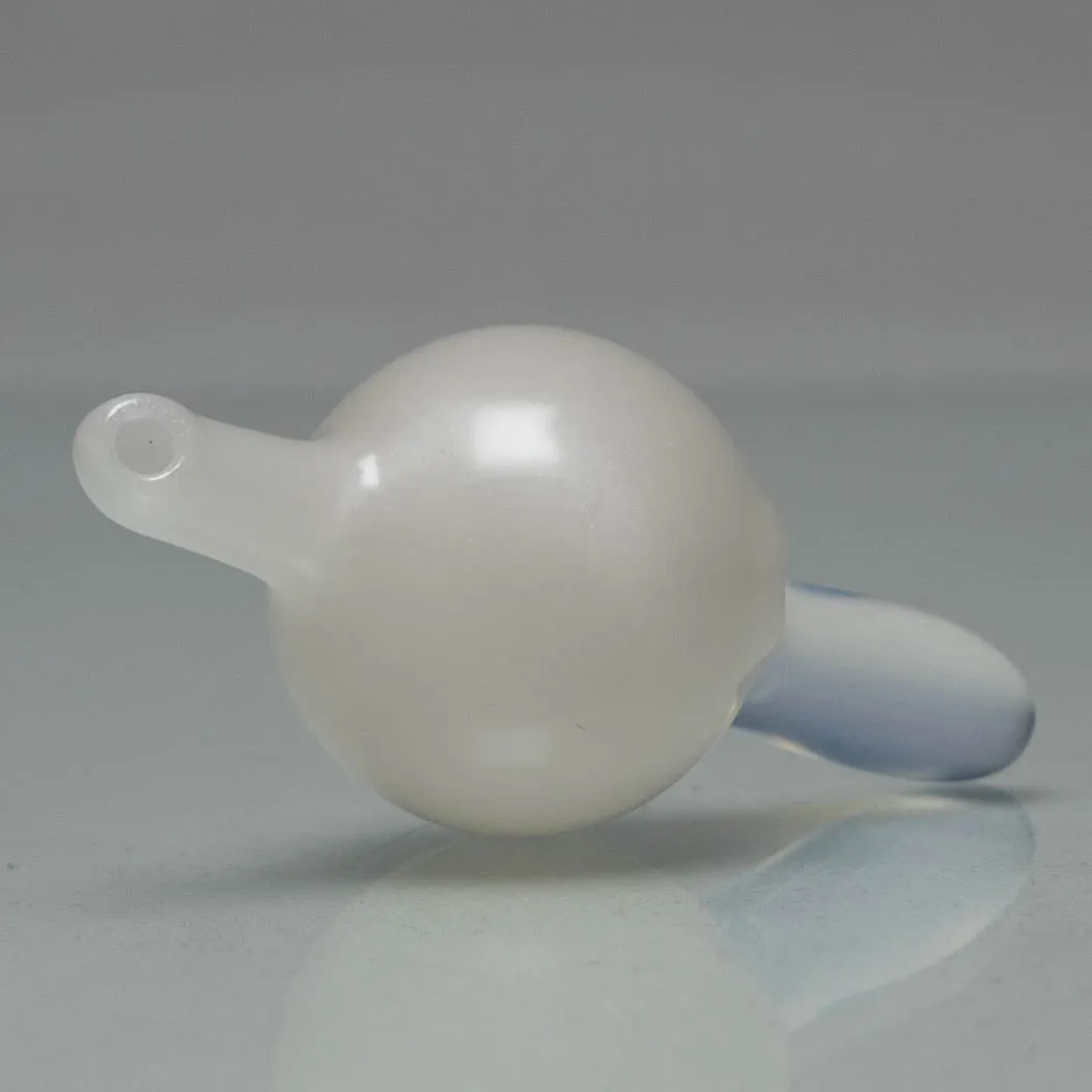 Unity Glassworks - Directional Bubble Cap - UV White Satin & Ghost