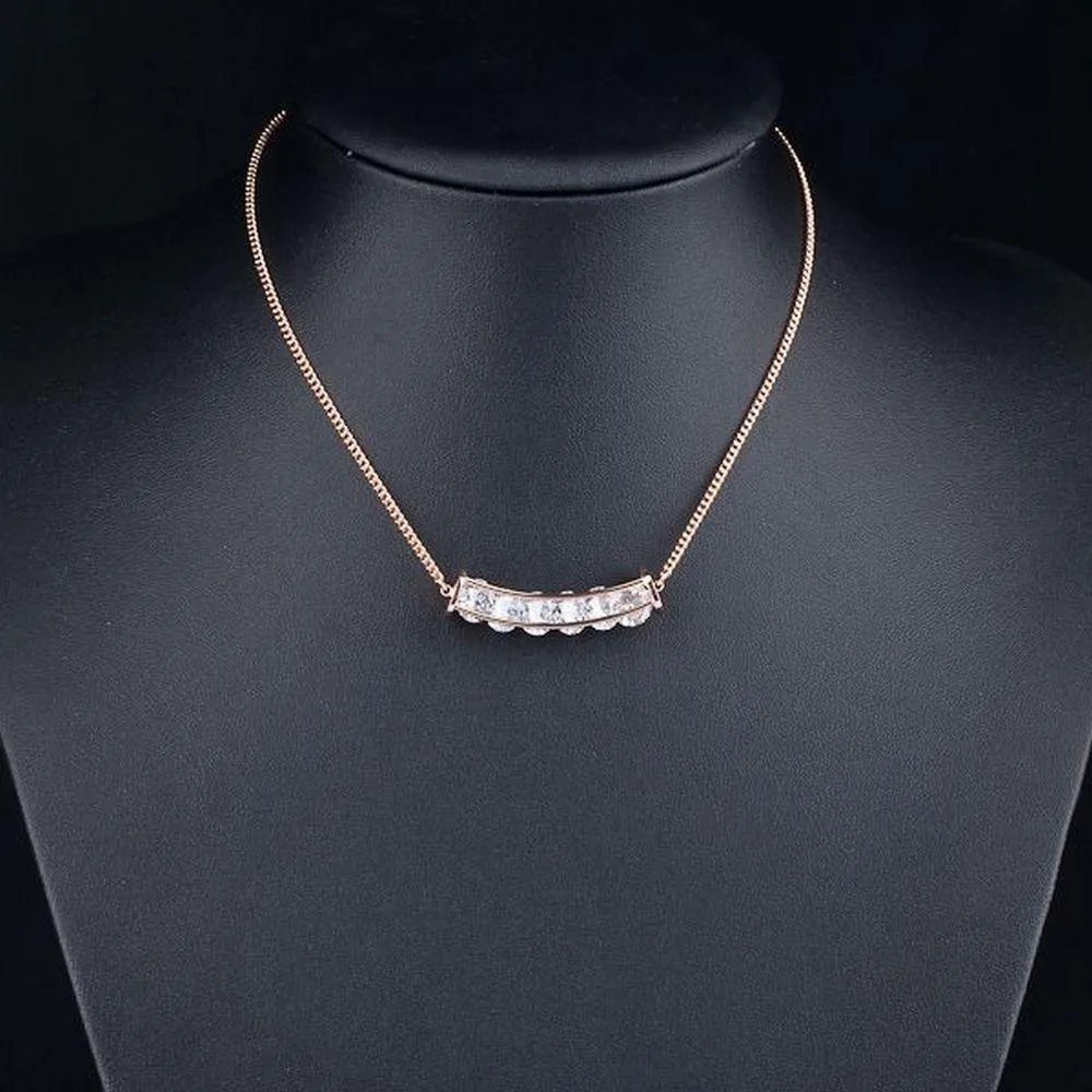 Water Drop Connected Pendant Necklace