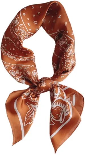 WENLOOY Square Satin Silk Feeling Hair Scarf Headscarf for Women/Men's Necktie Silk Bandanas Pocket Square