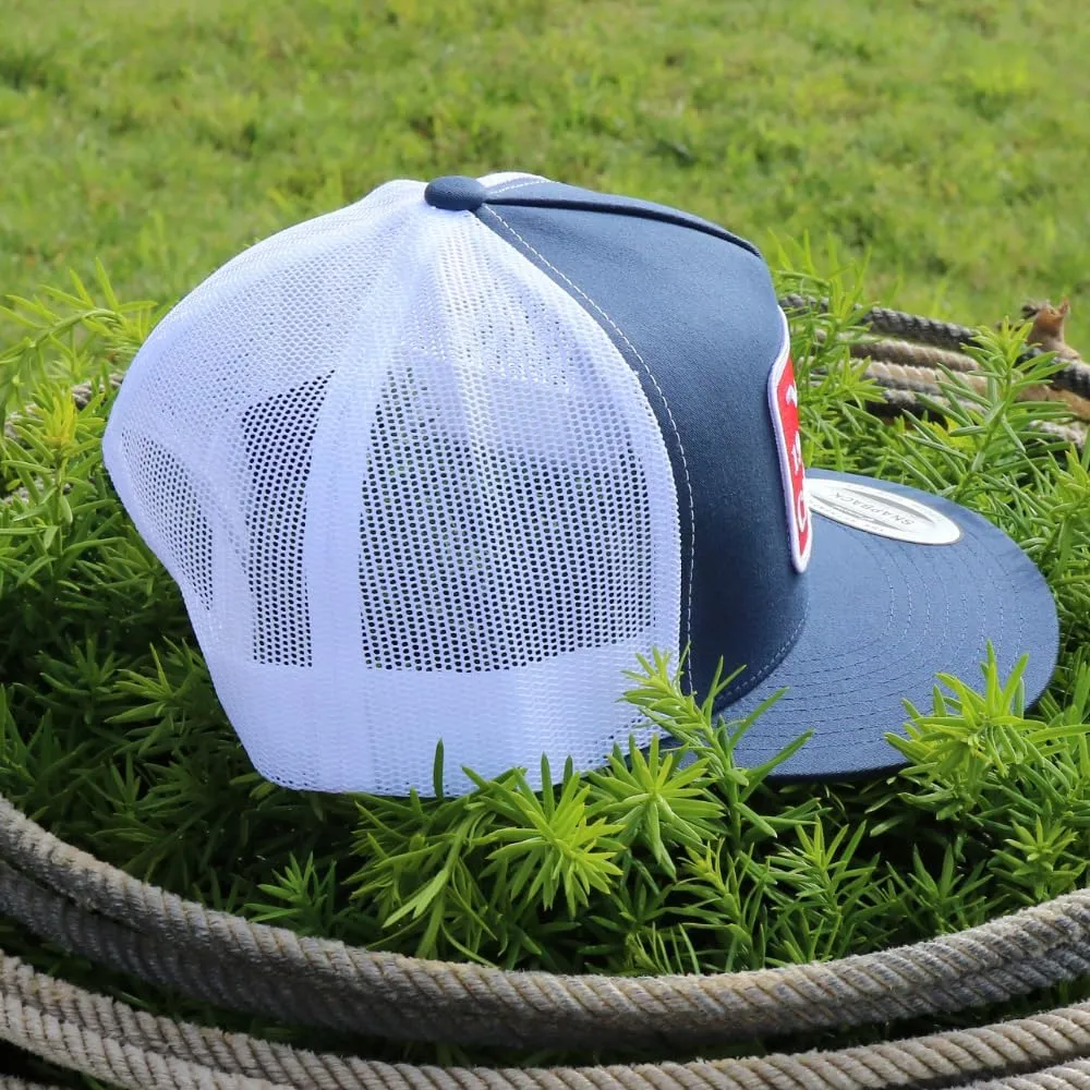 WHISKEY BENT HAT CO. Chrisholm - 5-Panel 1983/1906 Cattle Co Logo Longhorn Patch Snapback Hat