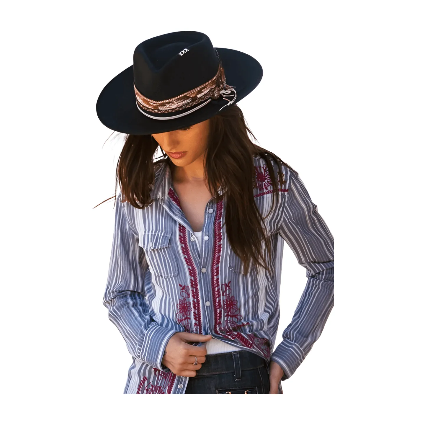 Wool Wide Brim Hat
