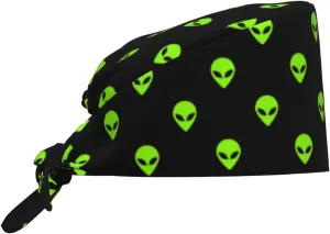 Working Cap Scrub Cap with Sweatband Adjustable Unisex Women Tie Back Hat Nurse Surgical Caps